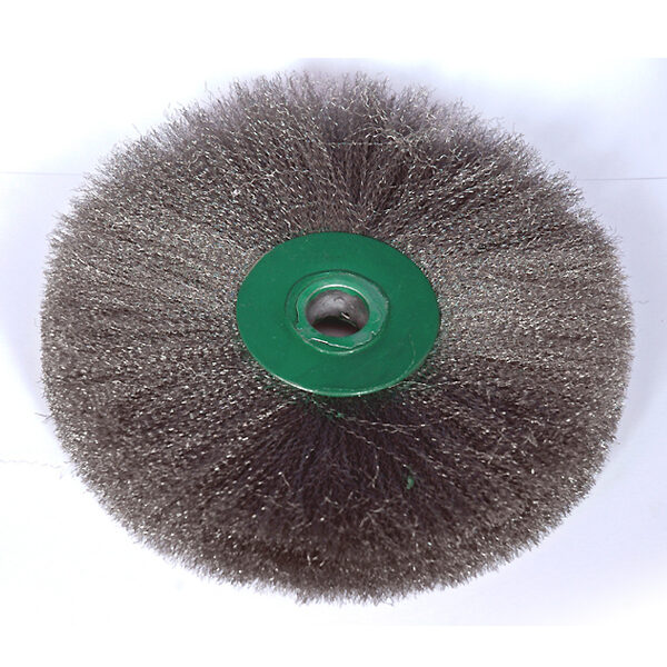 Soft Brass Wire Wheel Brush / Galvanised Steel Wire wheel Brush